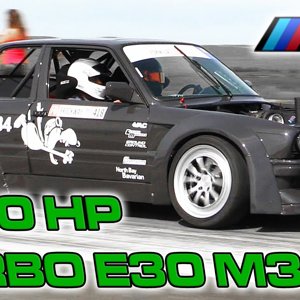1000hp E30 BMW M3 1/2 Mile Pass - YouTube